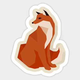 Polygonal Fox Sticker